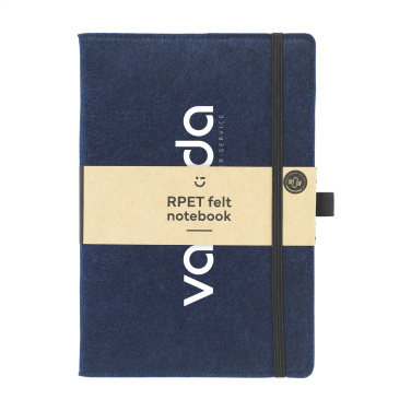 Logo trade corporate gift photo of: Felty GRS RPET Paper Notebook A5