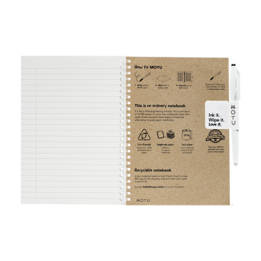 Logotrade corporate gift picture of: MOYU Erasable Stone Paper Notebook CraftCover 18 pages