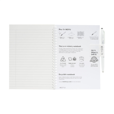 Logotrade promotional merchandise image of: MOYU Erasable Stone Paper Notebook SoftCover 18 pages