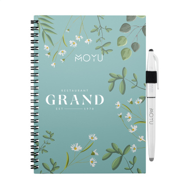 Logo trade promotional gift photo of: MOYU Erasable Stone Paper Notebook Custom SoftCover