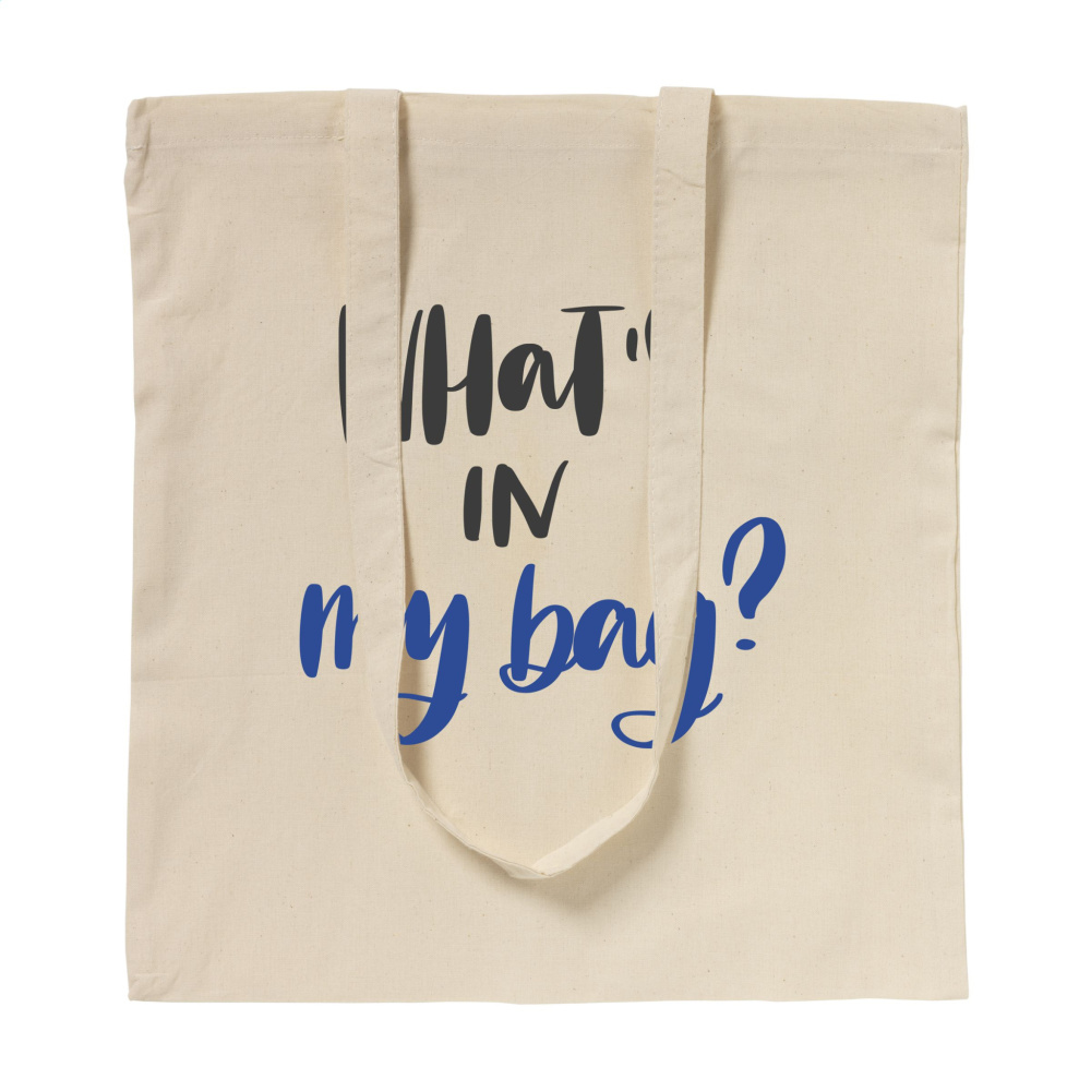 Logo trade business gift photo of: ShoppyBag (100 g/m²) long handles cotton bag