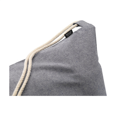 Logo trade promotional products picture of: GRS Recycled Cotton PromoBag (180 g/m²) backpack