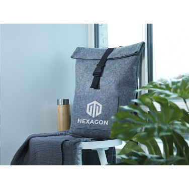 Logo trade advertising products picture of: Nolan GRS RPET Felt backpack