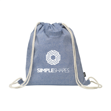 Logotrade promotional gift picture of: GRS Recycled Cotton PromoBag Plus (180 g/m²) backpack