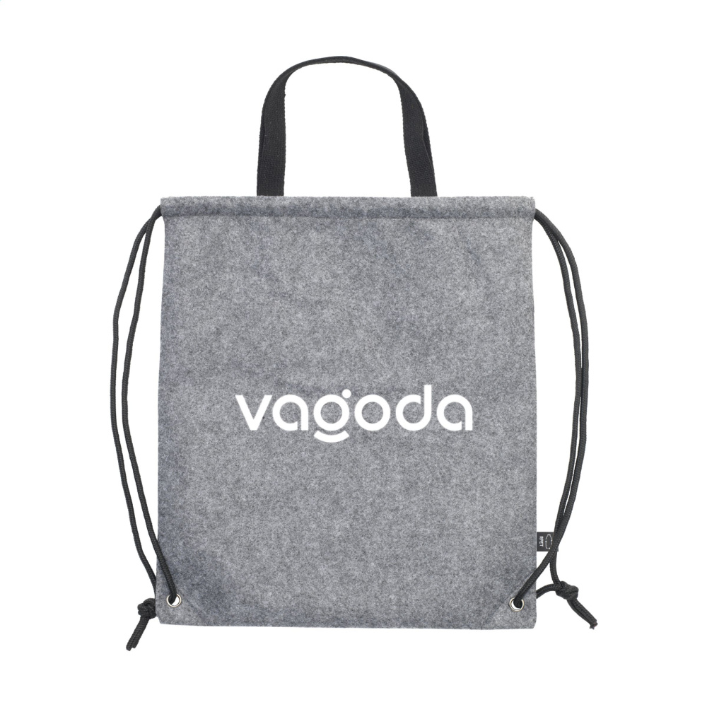 Logotrade corporate gift picture of: GRS RPET Felt PromoBag Plus backpack
