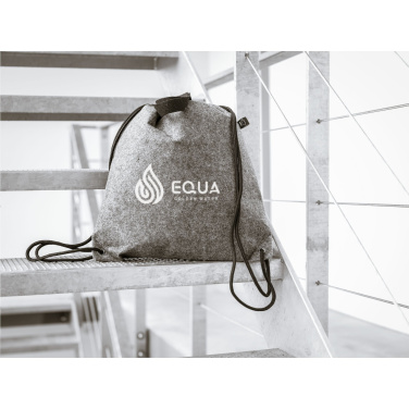 Logo trade promotional gifts picture of: GRS RPET Felt PromoBag Plus backpack