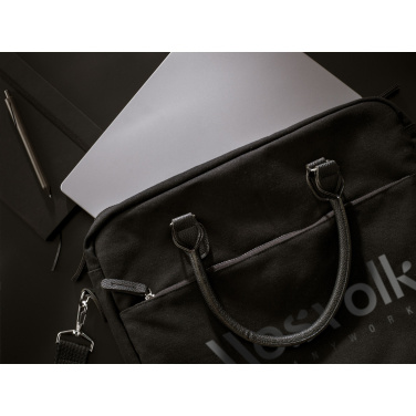Logotrade promotional item picture of: Denver Recycled Canvas 15.6-inch laptop bag