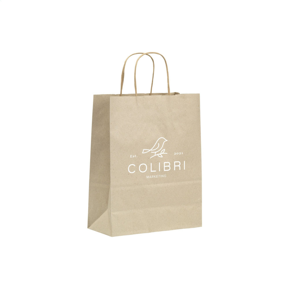 Logo trade promotional items picture of: Leaf It Bag recycled grass paper (90 g/m²) S