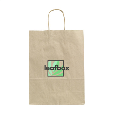 Logo trade promotional merchandise image of: Leaf It Bag Wide recycled grass paper (90 g/m²) M