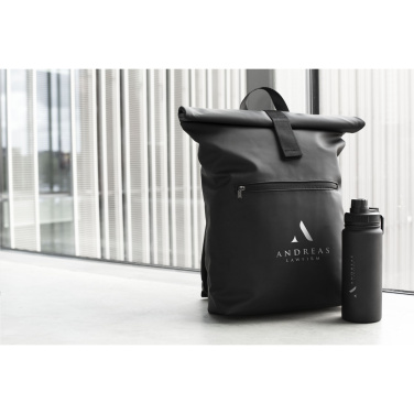 Logotrade promotional gift picture of: Lennon Roll-Top Recycled Backpack