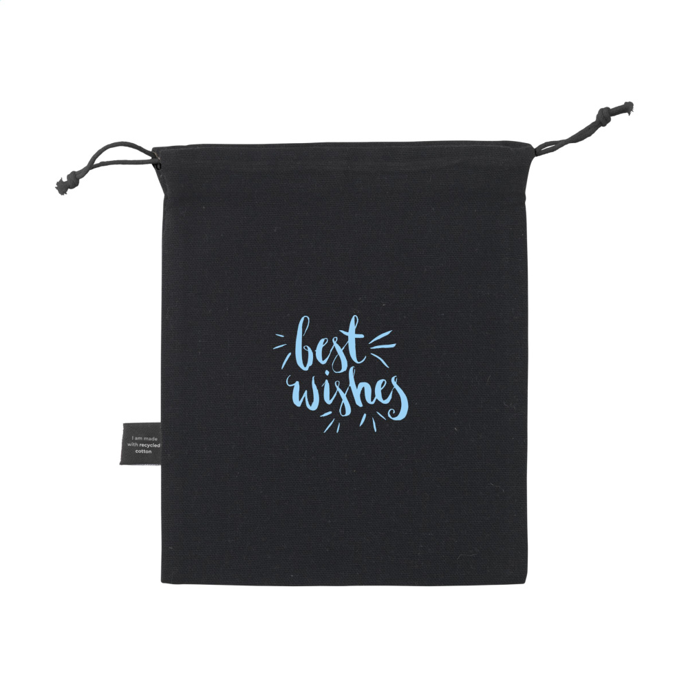 Logotrade promotional gift picture of: Gift Pouch GRS Recycled Cotton (150 g/m²) S