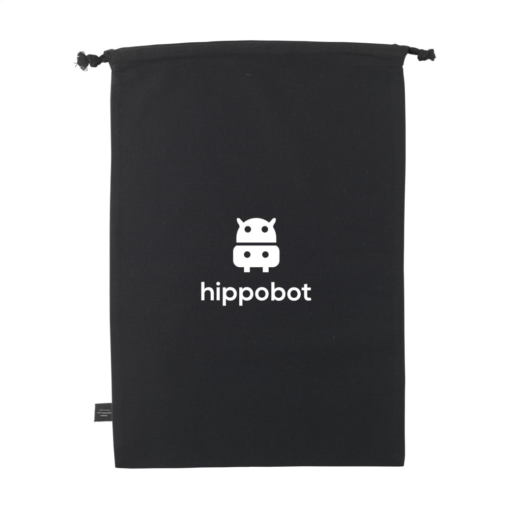 Logo trade promotional items image of: Gift Pouch GRS Recycled Cotton (150 g/m²) L