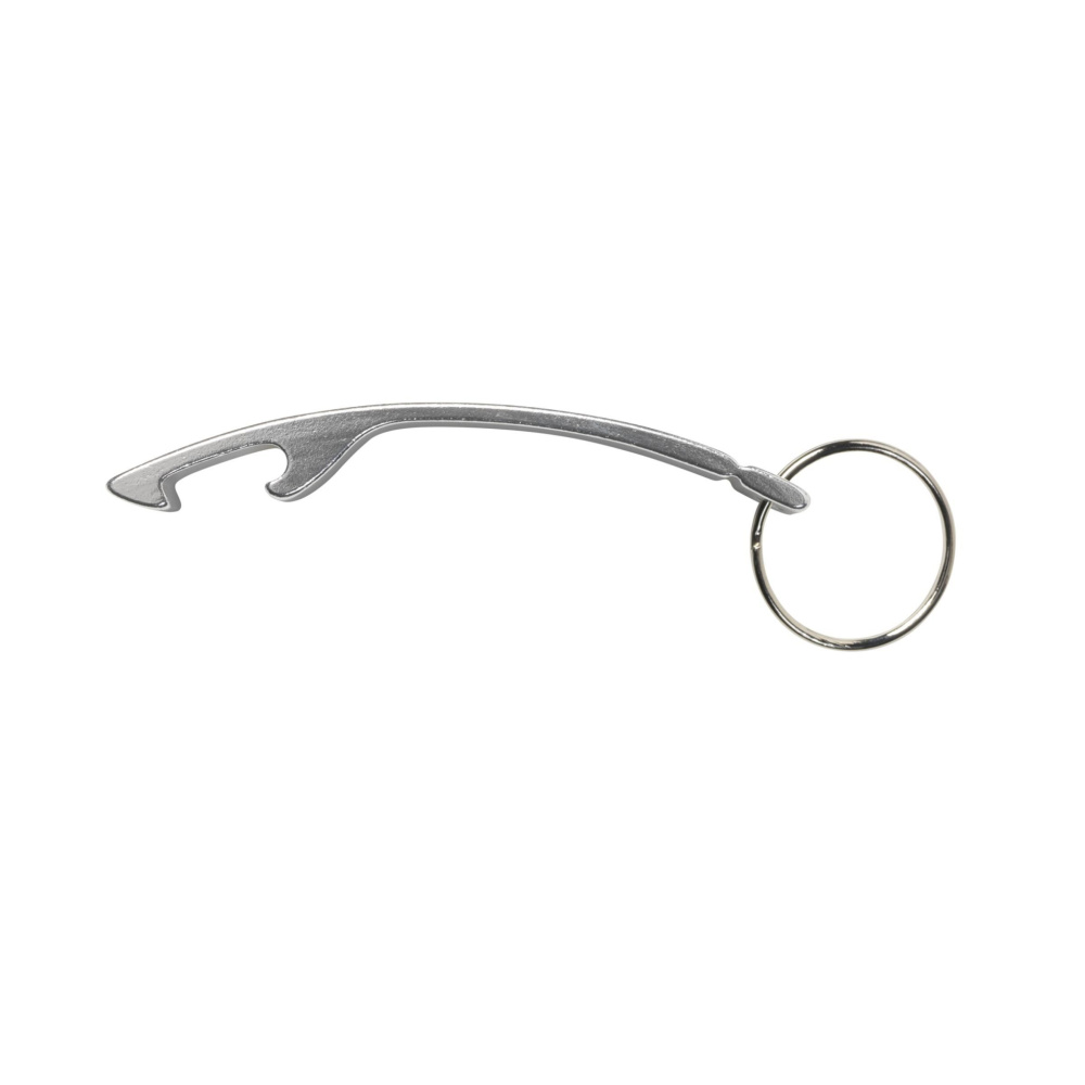 Logo trade corporate gift photo of: Alu Opener keyring