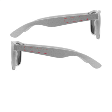 Logo trade promotional giveaways image of: Malibu Eco Wheatstraw sunglasses