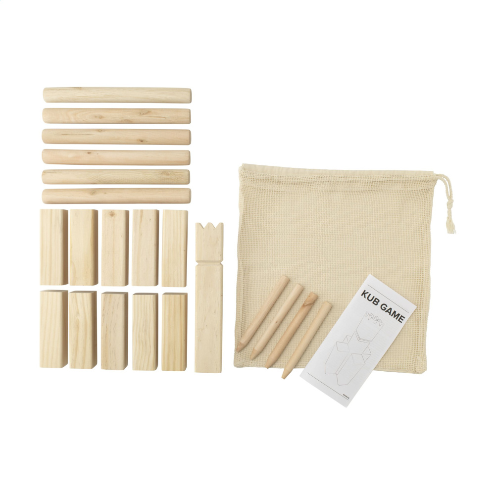 Logo trade advertising product photo of: Kingdom Kubb Outdoor Game