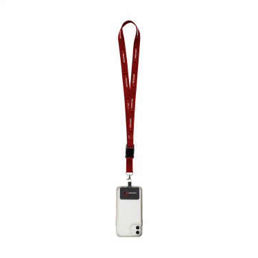 Logotrade promotional merchandise picture of: Lanyard Sublimatie Buckle RPET 2 cm with Patch keycord