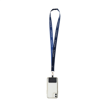 Logo trade corporate gifts picture of: Lanyard Sublimation Safety RPET 2 cm with Patch