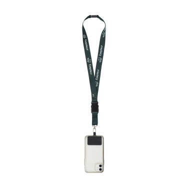 Logo trade promotional giveaways picture of: Lanyard Promo Complete Sublimatie RPET 2 cm with Patch