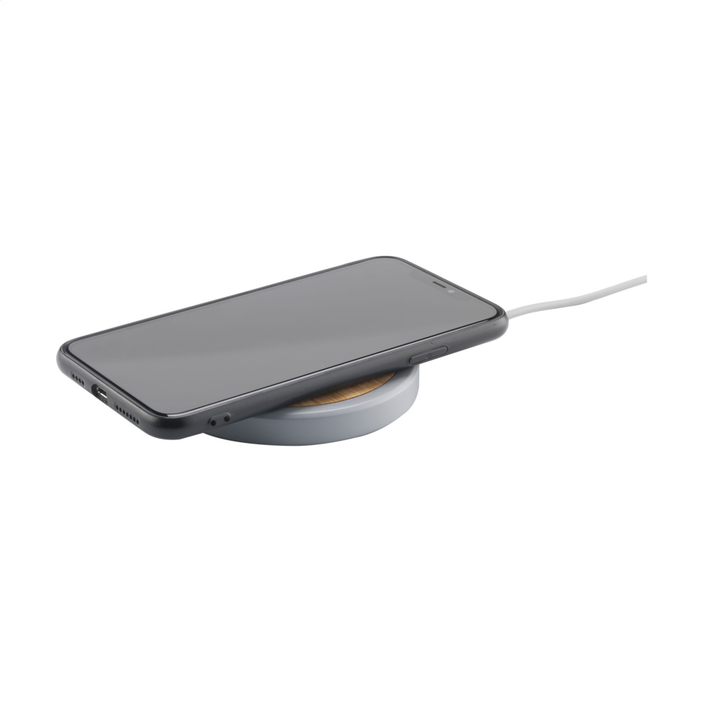 Logo trade promotional merchandise photo of: Lidos Stone ECO 10W Wireless Charger
