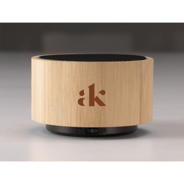 Logotrade advertising products photo of: Wave Bamboo Wireless Speaker