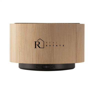 Logotrade advertising product image of: Wave Bamboo Wireless Speaker