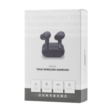 Logo trade promotional giveaways picture of: Aron TWS Wireless Earbuds in Charging Case