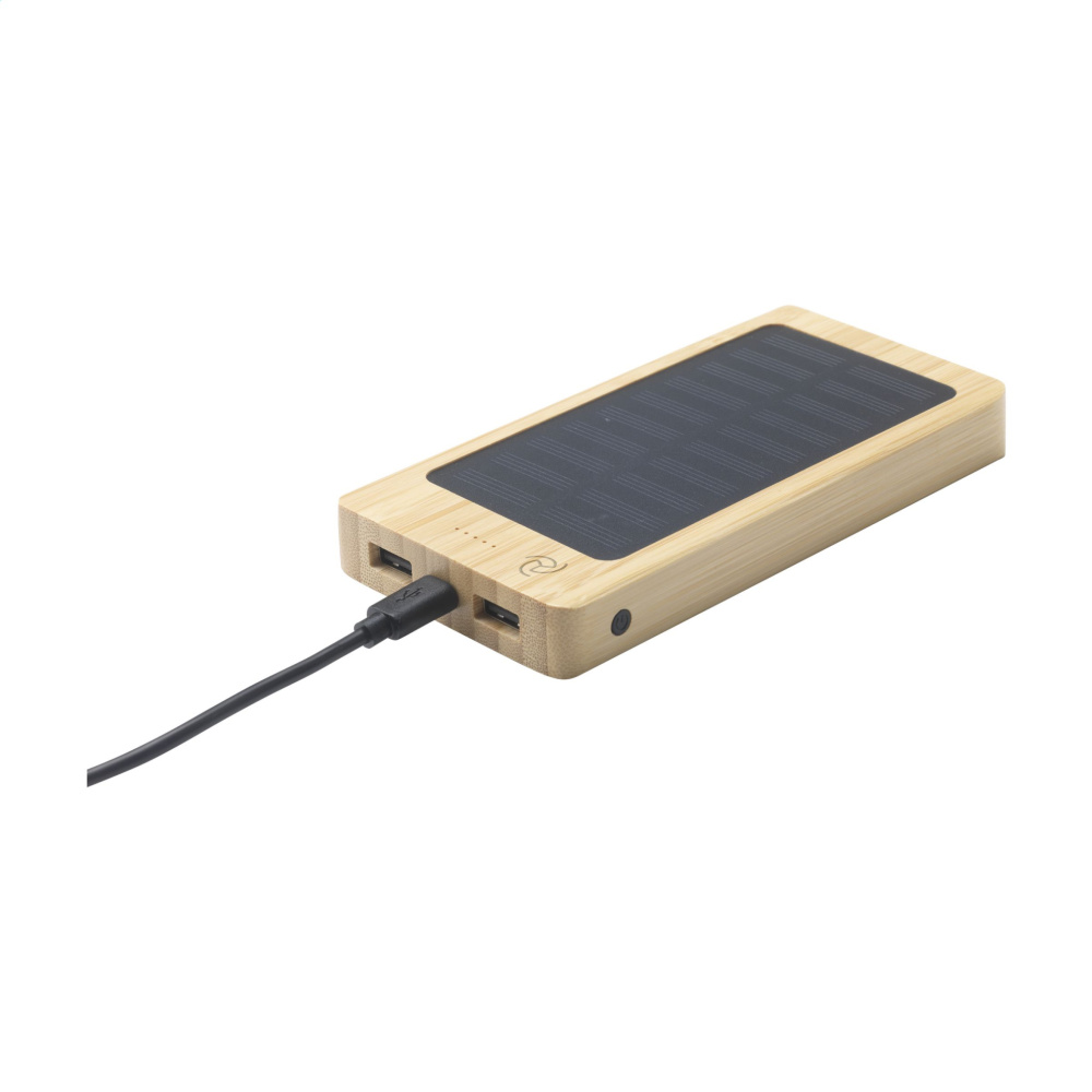 Logotrade promotional gifts photo of: Solar Powerbank 8000+ Wireless Charger