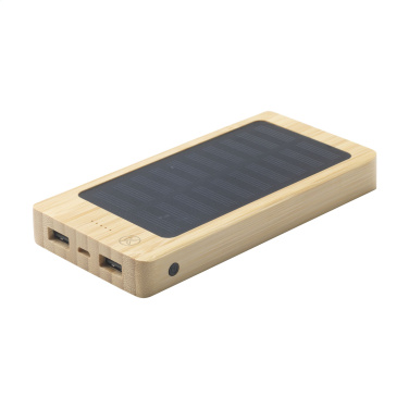 Logo trade promotional items picture of: Solar Powerbank 8000+ Wireless Charger