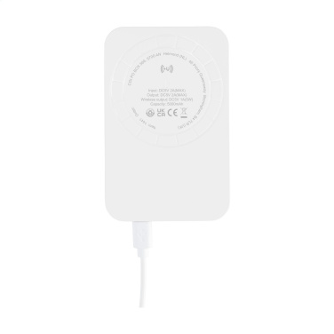 Logo trade promotional gifts picture of: Force Magnetic RCS Recycled Wireless Powerbank 5000