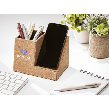 Logotrade promotional giveaway image of: Ecork Pen Holder Wireless Charger