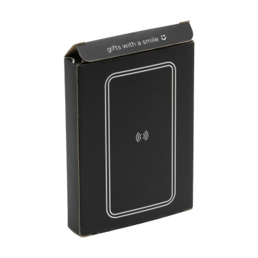 Logotrade promotional giveaway image of: Boru Bamboo RCS Recycled ABS Powerbank Wireless Charger