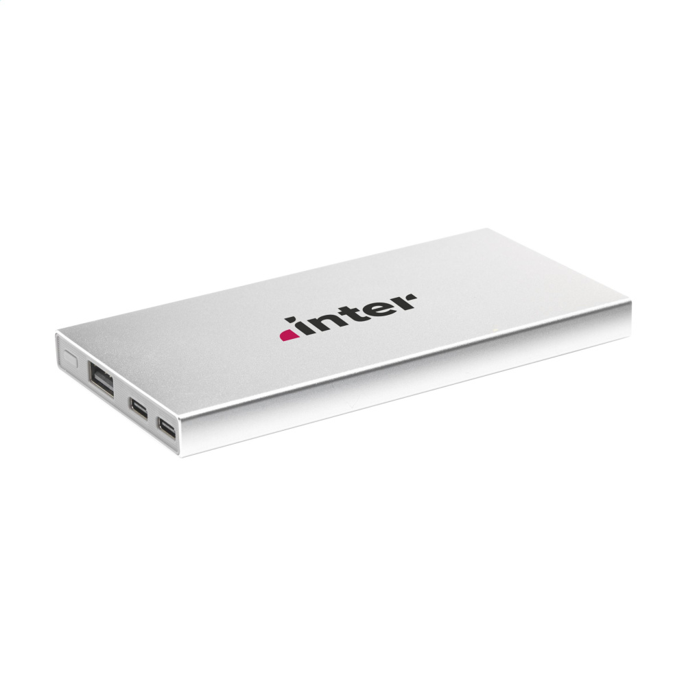 Logotrade advertising products photo of: Tecco GRS Recycled Alu Powerbank 5000 external charger