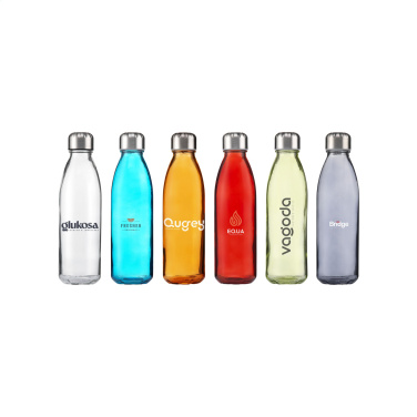 Logo trade promotional giveaways image of: Topflask Glass 650 ml drinking bottle