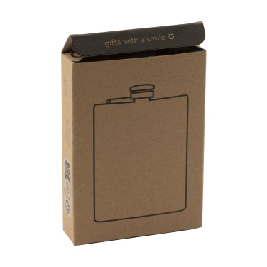 Logo trade promotional giveaways picture of: Hipflask Bamboo 200 ml drinking bottle