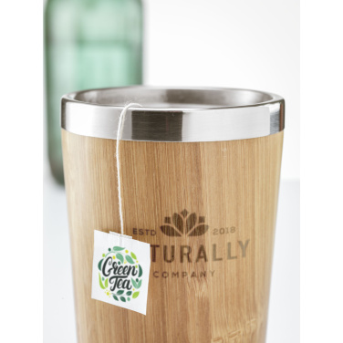 Logo trade advertising products picture of: Tokyo 450 ml bamboo thermo cup