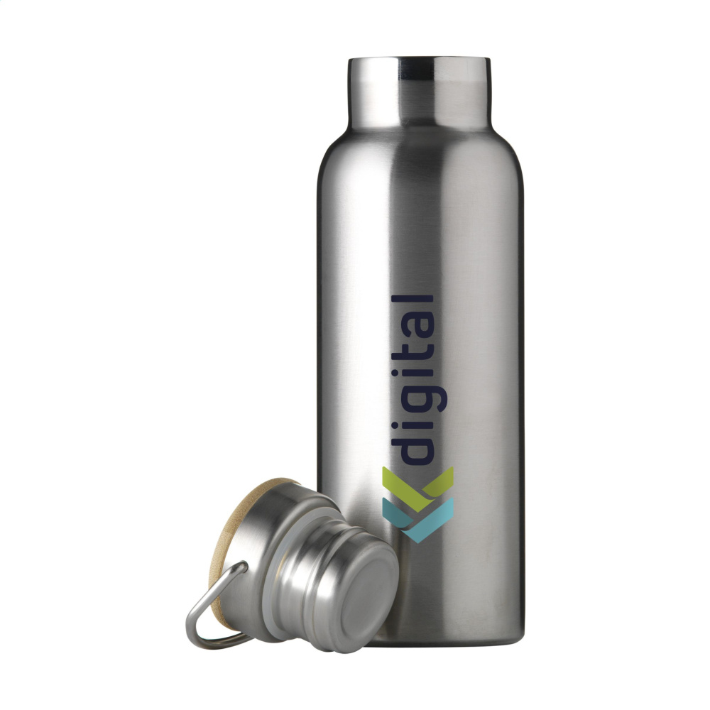 Logotrade corporate gift image of: Nordvik RCS Recycled Steel 500 ml drinking bottle