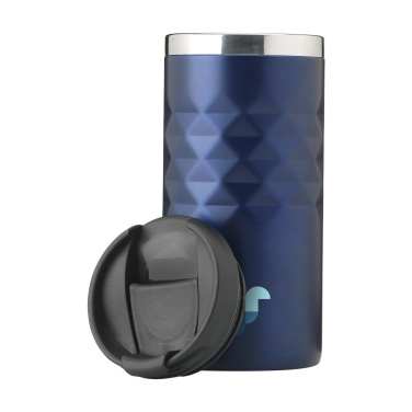 Logo trade promotional gifts image of: Geometric Mug RCS Recycled Steel 280 ml thermo cup
