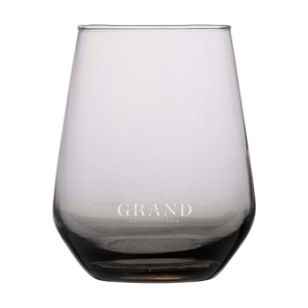 Logo trade promotional merchandise picture of: Smokey Water Glass 450 ml