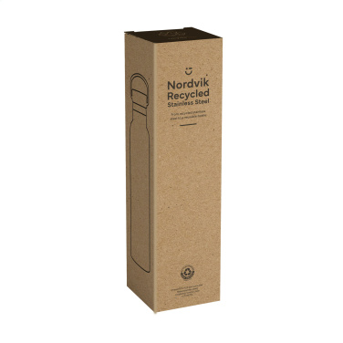 Logo trade promotional merchandise picture of: Nordvik RCS Recycled Steel 750 ml
