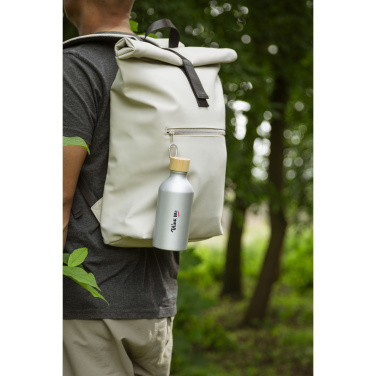 Logo trade promotional items picture of: AluBamboo GRS Recycled Alu 500 ml water bottle