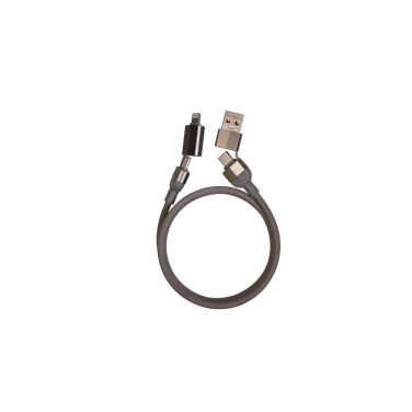 Logo trade promotional items image of: Charging cable with data transfer DONNES Pierre Cardin
