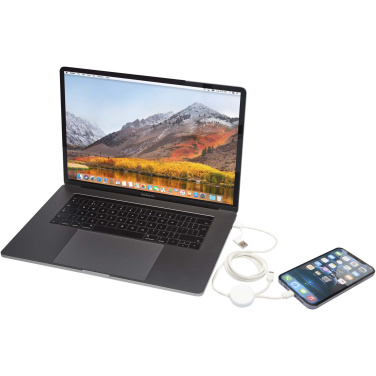 Logotrade promotional merchandise picture of: Citala 5-in-1 recycled plastic 150 cm data sync and 27W fast charge cable