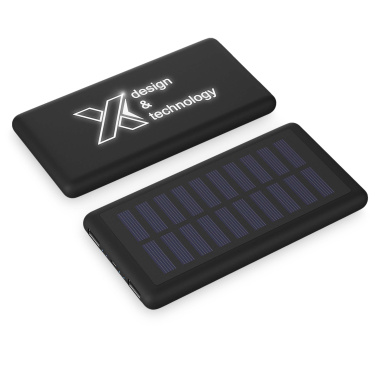 Logo trade promotional giveaway photo of: SCX.design P30 8000 mAh light-up solar power bank