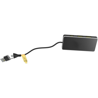 Logotrade advertising product image of: SCX.design H20 8-in-1 USB hub with dual input and 6-ports