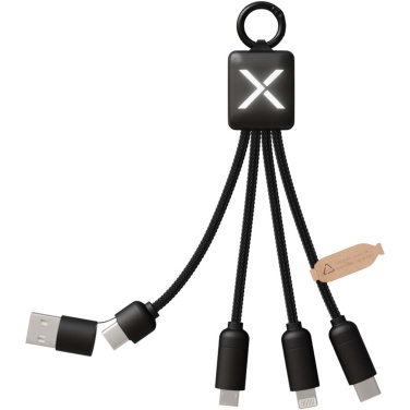 Logo trade promotional items image of: SCX.design C13 15W 5-in-1 charging cable