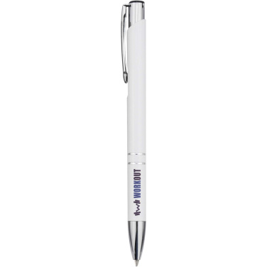 Logo trade promotional giveaways picture of: Moneta recycled aluminium ballpoint pen (blue ink)