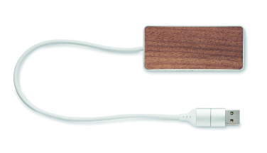 Logo trade business gift photo of: USB hub 4 ports 27,5 cm