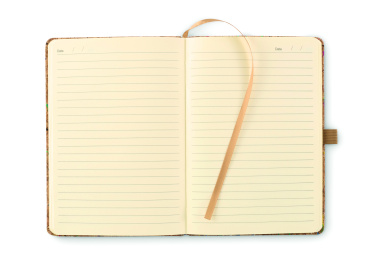 Logo trade corporate gifts image of: A5 cork coloured notebook