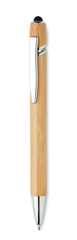 Logo trade corporate gifts picture of: Ball pen in bamboo