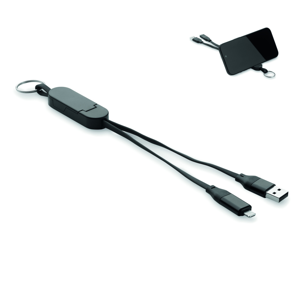 Logotrade promotional items photo of: 60W cable keyring recycled ABS